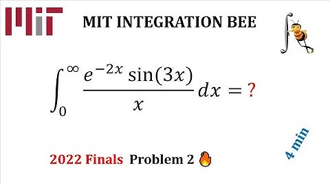 MIT Integration Bee 2022: Problem 2 Finals