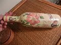 How to Decoupage and Ornament Glass Bottle - Upcycling Project -- #4
