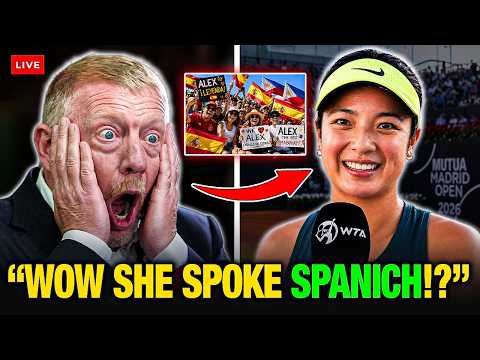 Boris Becker STUNNED As MADRID Crowd ERUPTS After Alex Eala Speaks FLUENT Spanish On Court!