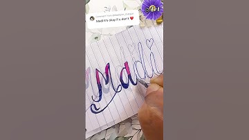 Hi MADI! 🤍 Lettering My Subscriber