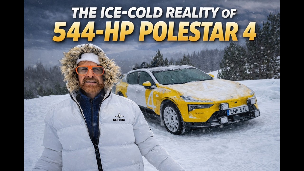 What happens when you take a 5,000-pound electric SUV with up to 544 horsepower and put it on a frozen rally circuit at the Arctic Circle?

You find out very quickly whether the numbers mean anything.

In this episode, I put the dual-motor Polestar 4 to the test on an ice track built on solid frozen ground — complete with elevation changes, narrow snow-lined sections, and corners that punish overconfidence. Zero to sixty in under four seconds sounds impressive. On ice, it’s less about speed and more about control.

Here’s what we explore in this video:

• How electric all-wheel drive reacts faster than traditional gas systems
• Why a low-mounted battery improves balance and stability on ice
• What instant torque feels like when grip is nearly nonexistent
• How weight distribution affects drifting and recovery
• Why subtle throttle inputs matter when the friction coefficient drops to 0.05
• How cold weather impacts EV range — and how Polestar manages battery temperature

Ice driving isn’t theatre. Over 70 percent of North Americans drive in snow every year. Stable all-wheel drive, predictable handling, and consistent power delivery aren’t luxuries — they’re necessities.

Polestar’s Scandinavian roots show here. The tuning favors calm, measured behavior. Instead of snapping power away when things get slippery, the system gently balances torque between the wheels. It feels playful when you want it to — and reassuring when you need it to.

Yes, it’s heavy. Yes, it’s powerful. But on ice, restraint and balance matter more than brute force.

If a 544-horsepower electric SUV can behave itself on a frozen rally circuit with snow walls and elevation changes, your February commute should be manageable. Probably.

I’m Nik Miles, and this is the ice-cold reality of the Polestar 4.

—

Subscribe for real-world automotive testing, honest insight, and stories from behind the wheel.

#Polestar4 #ElectricSUV #WinterDriving #AWD #EVPerformance #NikMiles