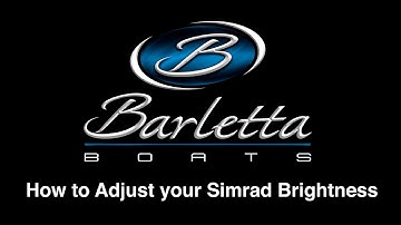 How to Adjust the Brightness on Simrad