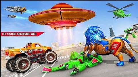 ROBOT SPACESHIP LION TRANSFORMATION | AMNA GAMES