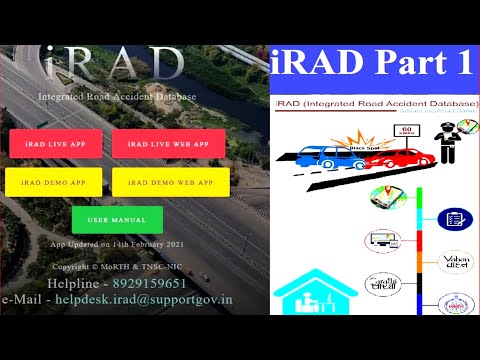 iRAD parivahan live application web app download install and working part 1 Installation Login