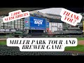 Celebrating 1,000 Subs with Miller Park Tour and Brewers Game