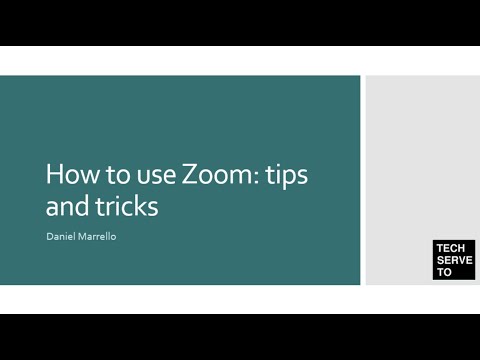 TechServeTO's Zoom Workshop