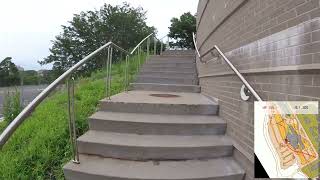 Sprint orienteering training - headcam video screenshot 2