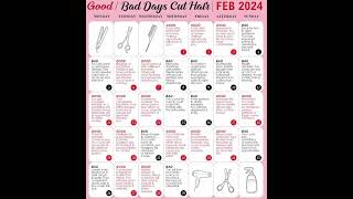 GOOD/BAD DAYS CUT HAIR FEB 2024