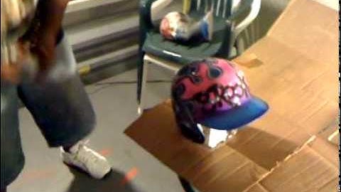 Part 2 of clearing Art Spot Airbrush Helmet by Art Spot Airbrush