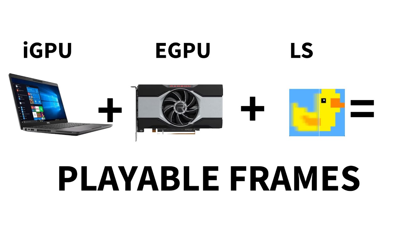 Laptop integrated graphics + external GPU = Gaming - YouTube
