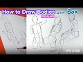 How to draw bodies with boxes simplify anatomy
