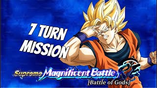 COMPLETE THE 7 TURN MISSION VS GOKU: SUPREME MAGNIFICENT BATTLE RE: DBZ DOKKAN BATTLE
