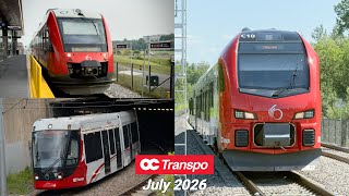 O-Train Action in Ottawa Part 2 — July 2026 | #octranspo