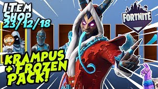 Fortnite Item Shop FROZEN LEGENDS SET! *NEW* KRAMPUS SKIN GAMEPLAY! [December 23rd, 2018]