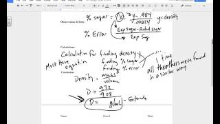 Density Lab Report