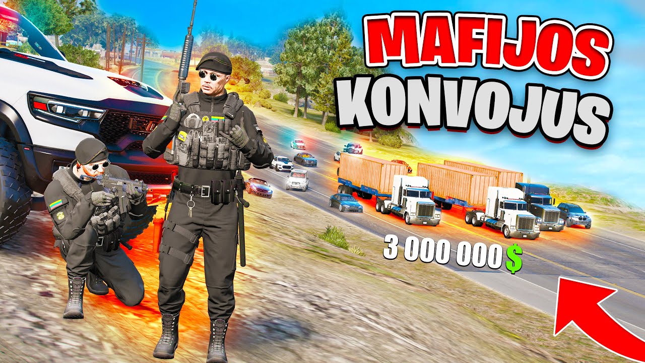 ARAS PRIEŠ MAFIJOS KONVOJŲ ?!  ​GTA ROLEPLAY LIETUVIŠKAI (PurityRP)
