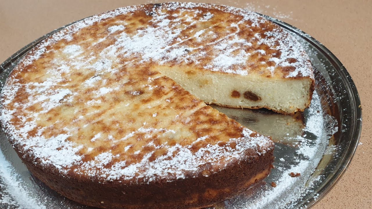 מתכון לעוגת סולת. גבינת ריקוטה וצימוקיםBuckwheat cake recipe.  Ricotta cheese and raisins