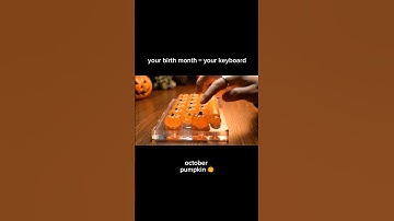 Your birth month = Your keyboard Pt. 2 #aiasmr #asmr #typing #keyboard