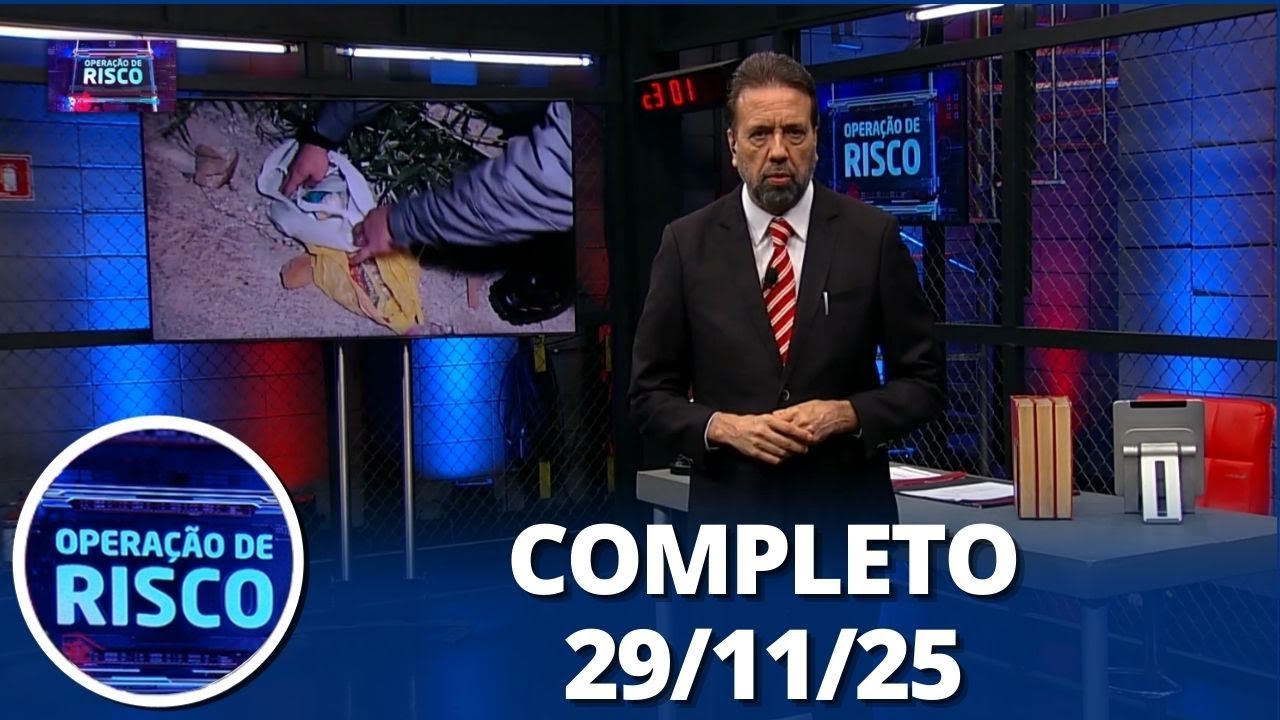 Operação de Risco: Tiro, tráfico de drogas e mais (29/11/25) | Completo