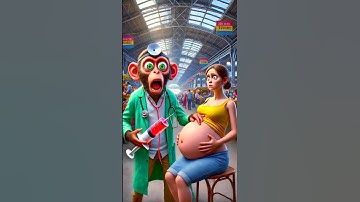 ❤️ Evolution of monkey: Pregnant women with Dr. monkey 🥰 #cat #cute #love #shorts