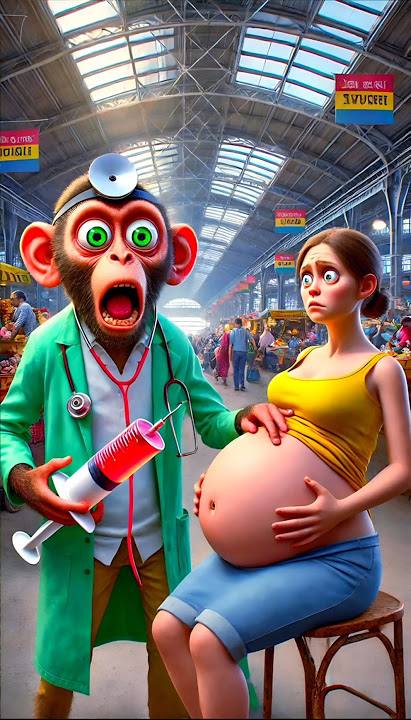 ❤️ Evolution of monkey: Pregnant women with Dr. monkey 🥰 #cat #cute #love #shorts