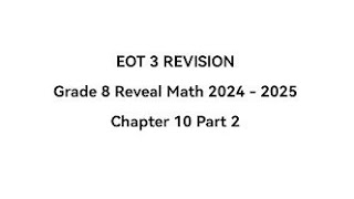 Celebrity EOT3 Grade 8 Math | Module 10 Part 2 Wealth