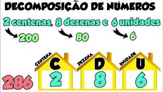 Decomposição de números || Decompondo em Centenas, Dezenas e Unidades || Matemática