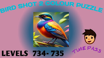 Bird sort 2 colour puzzle 🐦 level 734-735#birdshort #puzzlegame #birdpuzzle #birdsortcolorpuzzle