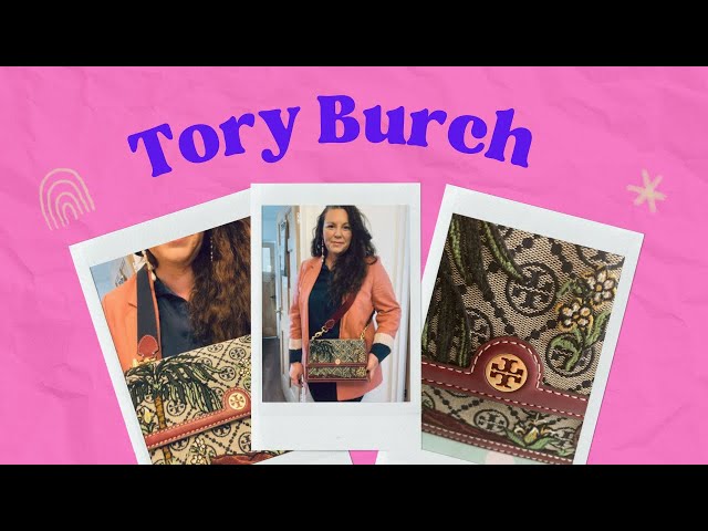 TORY BURCH T MONOGRAM JACQUARD SHOULDER BAG, MOD Shots, What fits, Ways to  wear it