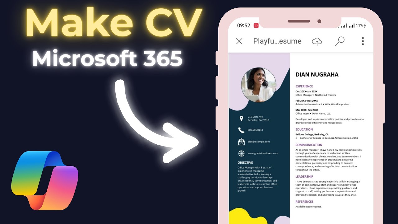 How To Make CV in Microsoft 365 in Mobile