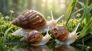 The Rare Life of Albino Snails | Harmony in the Slow Micro-World