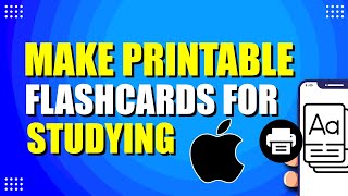 How To Make Printable Flashcards For Studying (Quick & Easy) screenshot 5