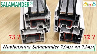 Порівняння вікон Salamander bluEvolution 73 та вікон Salamander proEvolution 72 MD - відео ™Вікна5 🤩