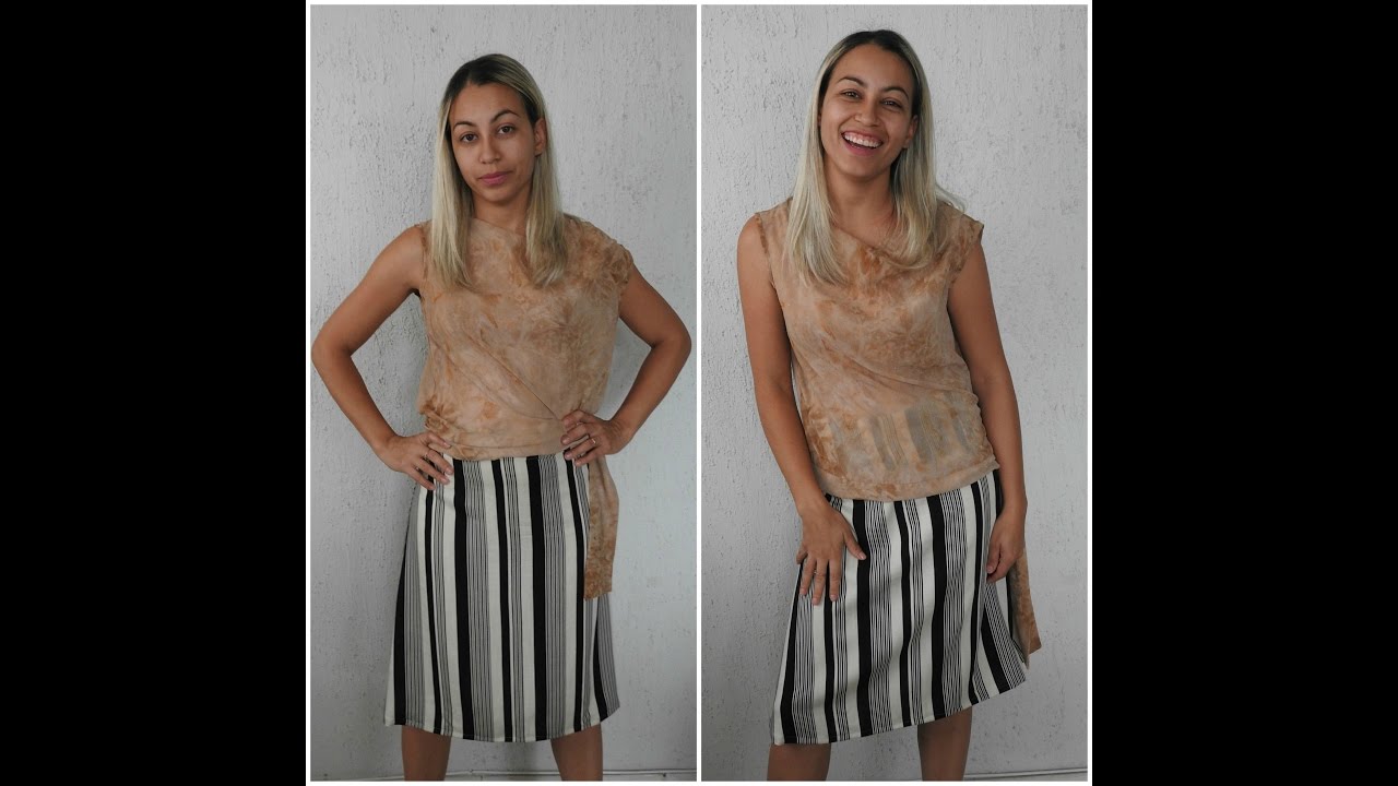 COSTURANDO   SAIA EVASÊ SIMPLES