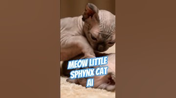 Meow Little Sphynx Cat AI | 36  #shorts #cat #kitten #cutecate #ai
