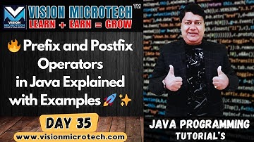 🔥 Prefix and Postfix Operators in Java Explained with Examples 🚀 ✨