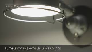 Lucide Honore - Wall Light Rust Brown