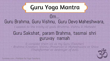 Guru Yoga Mantra