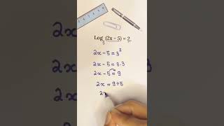Equação logarítmica. #matematica #aula #logaritmo Equação logarítmica. #matematica #aula #logaritmo