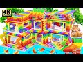 DIY- How to Build Millionaire Mansion With Rainbow Water Slide to Swimming Pool For Cute Pets