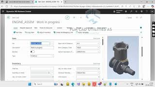 Autodesk Inventor - Microsoft Dynamics Business Central Integration| INV2BC | Inventor2BC-Production