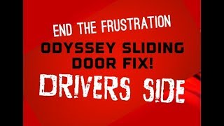 Honda Odyssey Driver Side Sliding Door Wont Open - 74380-S0Z-A01 - Bundys Garage