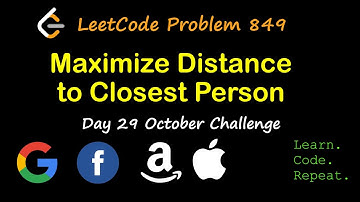 Maximize Distance to Closest Person | LeetCode 849 | October LeetCode Challenge | Day 29