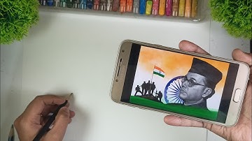 How To Draw Netaji Subhash Chandra Bose|Subhash Chandra Bose Drawing|Outline tutorial #art #drawing