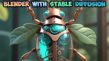 Blender with Stable Diffusion XL Tutorial - Mechanical bug - img2img