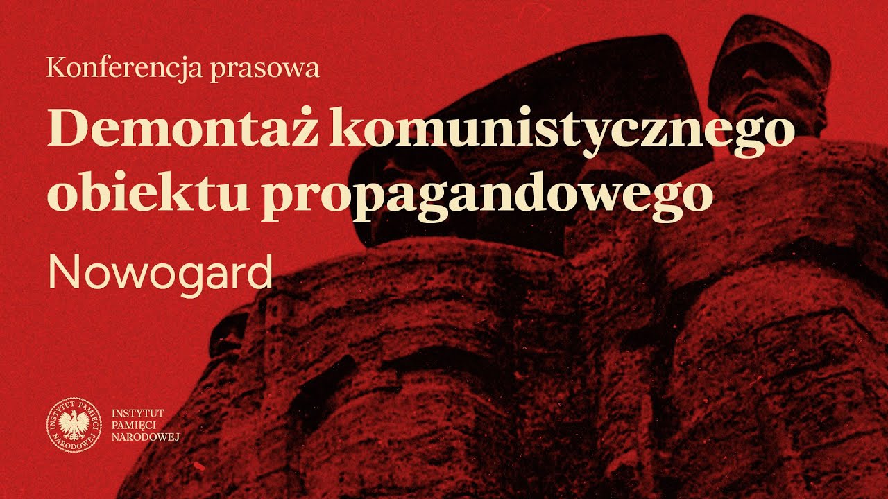 Nowogard: Demontaż pomnika „Braterstwa broni” – konferencja prasowa prezesa IPN