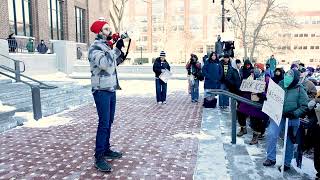 University Of Michigan Students Protest Against Ice In Ann Arbor