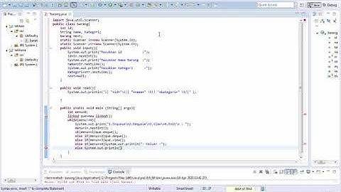 Program Java Sederhana Struktur Data