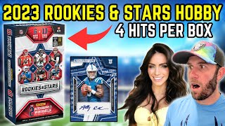 NEW RELEASE  2023 PANINI ROOKIES & STARS FOOTBALL HOBBY BOX REVIEW!