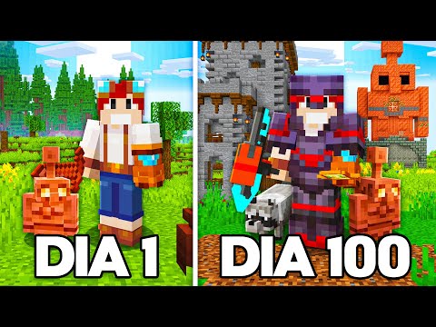 100 DIAS em UM MUNDO ETERNO de MINECRAFT com MODS - O FILME